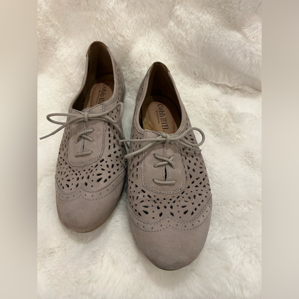 Cobb Hill by New Balance Women's Taupe Lace-Up Oxford Flats